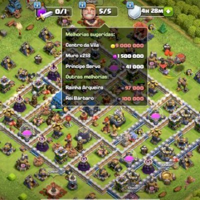 CV 12 82% FULL; 4.291 GEMAS; 3 EQUIP ÉPICOS; 1.572 MED. LIGA; 5 CONSTR; CC 8.