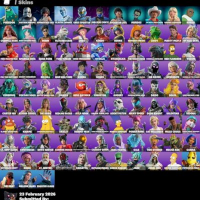 CONTA DE FORTNITE TRYHARD FULL ACESO COM 1000 VBUCKS + 103 SKINS