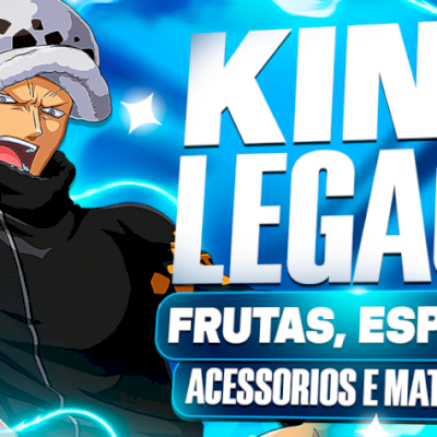 Conta King Legacy 55k: Nível máximo 4800 + 1500 - 2000 Gemas + Itens épicos