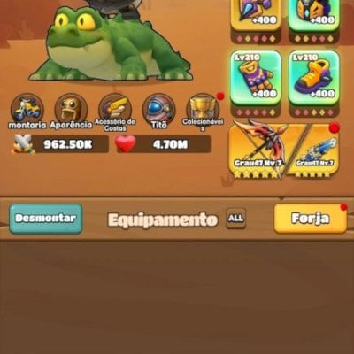 Conta DUCK SURVIVAL 219 milhões de poder!!! Conta bem ativa e subindo!!!