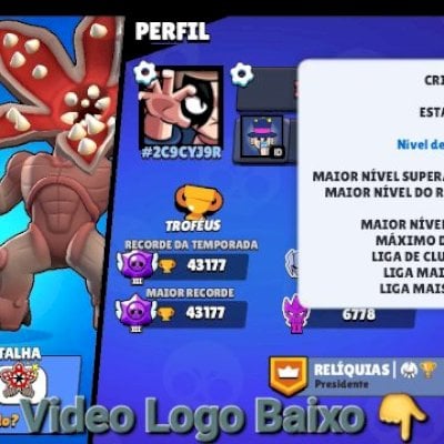 CONTA BRAWL STARS 2018 TODOS OS BRAWLER 21/12/2025