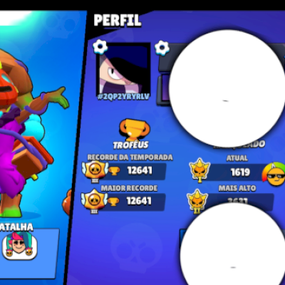 conta brawl stars 10k de troféus bem boa