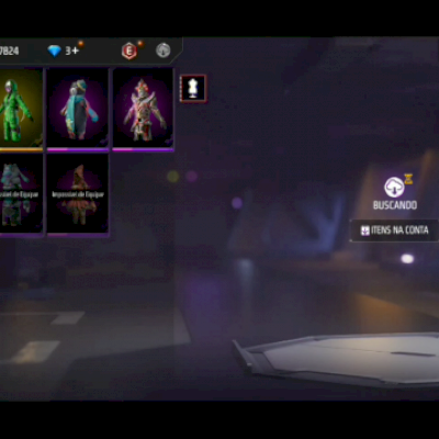 CONTA FF ANTIGA + TOP CRIMINAL VERDE + ANGELICAL PUMA + 1 PUNHO + 1 EVOLUTIVA