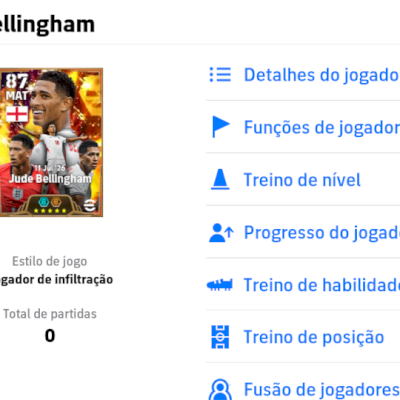 Contas efootball com Bellingham 108