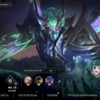 CONTA WILD RIFT EX MONARCA | 193 Skins • 2 Místicas, 25 lendárias e 99 Épicas