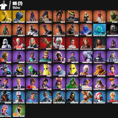 CONTA COM PASSES ANTIGOS E MARVEL, MIDAS, AQUAMAN, VIUVA NEGRA E 1300 VBUCKS