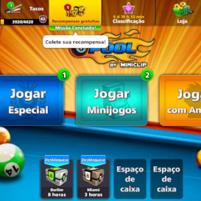Conta de 8 Ball pool
