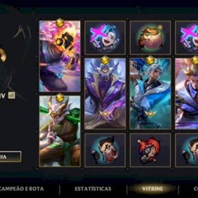 Conta diamante 2 , 306 Skins mas Skins exclusivas de eventos