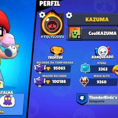 Conta fama meteórica 2 95 brawlers Full +de 90 hipercargas todos os brawlers + b