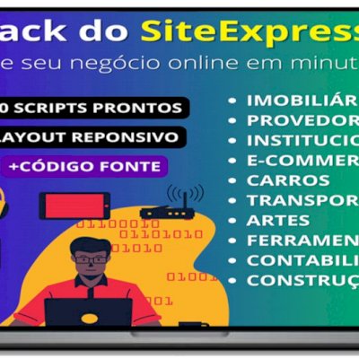 Pack do Site Expresso – 10 Sites Prontos com Painel Administrativo
