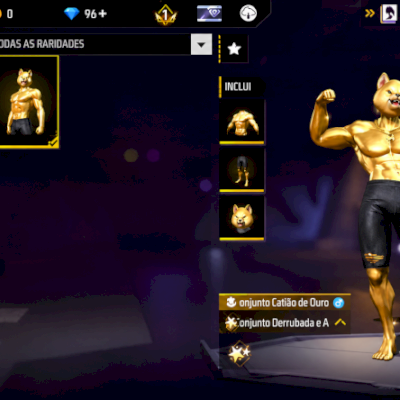 conta ff + conjunto catiorão de ouro