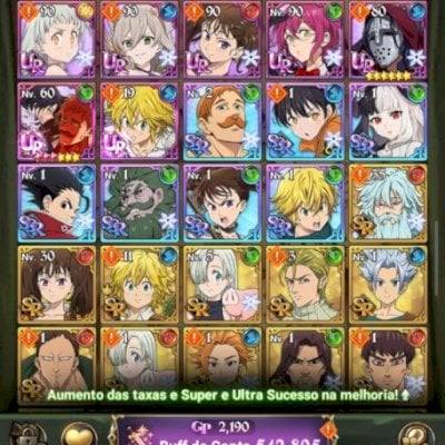 Conta COLAB THE SEVEN DEADLY SINS x FIRE FORCE