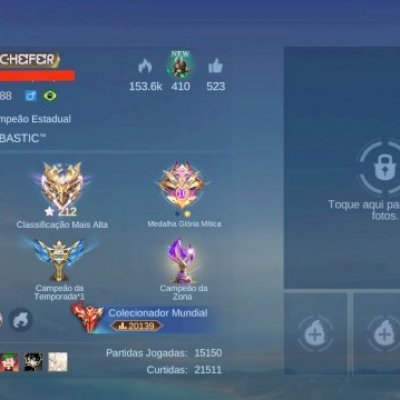 CONTA MAIS TOP DO MOBILE LEGENDS