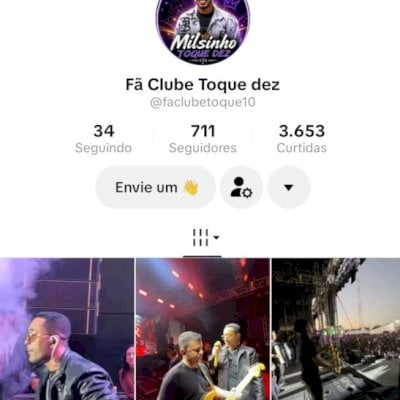 Vendo conta do tik Tok engajada