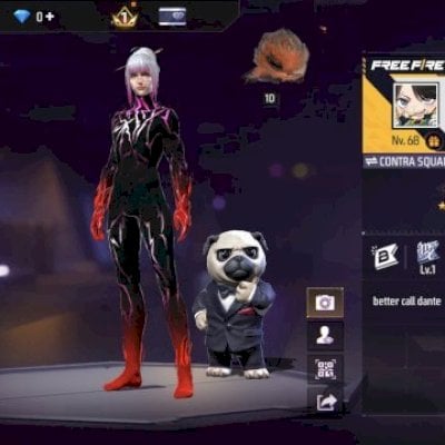 CONTA FREE FIRE NV68 (2019) 1 ANJELICAL, 2 EVOLUTIVA, +11 PASSES