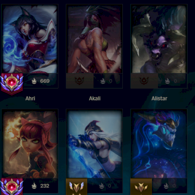 Conta League of Legends – 82 skins