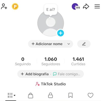 CONTA TIK TOK 1K DE SEG E 1,4K DE CURT (SHOP ATIVO) (CONTAS TIK TOK SHOP)