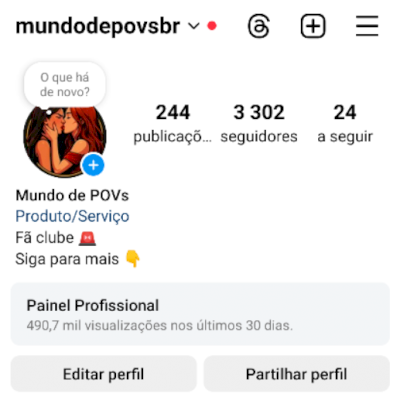 conta instagram: povs