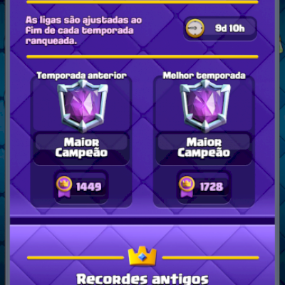 UPO SUA CONTA (chego a 9k de trofeus ou maior campeão)