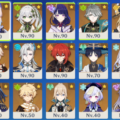 MID GAME SKIRK + NEUVILLETTE + ALHAITHAM + NAHIDA + NAVIA + KOKOMI