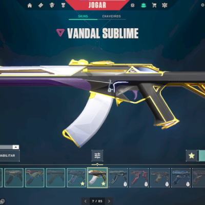CONTA VALORANT COM MUITA SKIN LEVEL 145
