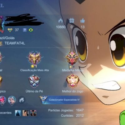 Conta Mobile Legends Mítico (Bom Winrate, Mais de 150 skins e muitos heróis)