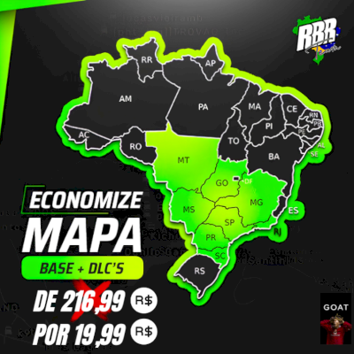 Mapa Rbr Completo + Todas Dlcs + Atualizações Vitalicias📌