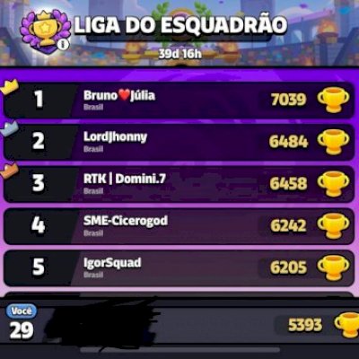 Conta com todos personagens no ULTRA TOP 30 BR