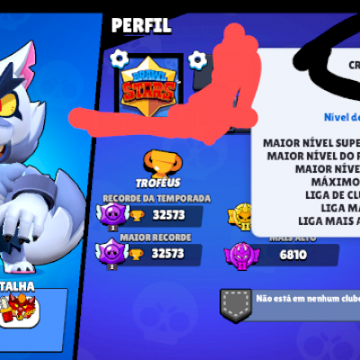 Conta de Brawl stars de 2018, com 2 Brawl pass plus Adquiridos