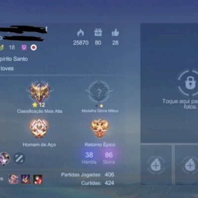 Vendo conta mobile legends 86 skin