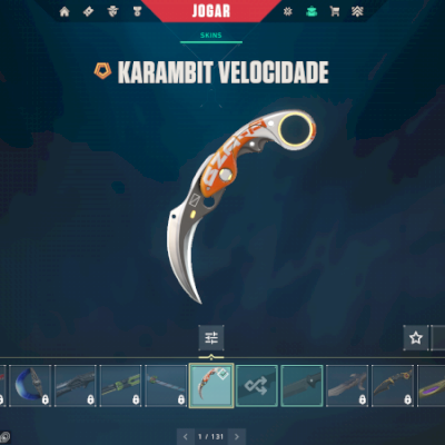 conta com karambit brinquedo