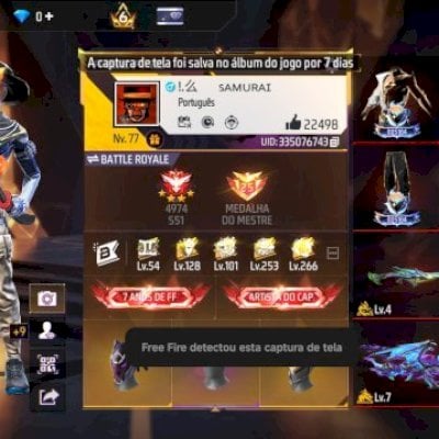🔥CONTA GEMADA COM SKIN DE PARCEIRAS E MUITO MAIS🔥