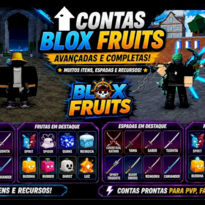 CONTA BLOX FRUITS | MUITOS ITENS!