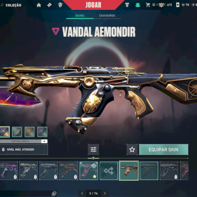 CONTA DE VALORANT 5 SKINS ( EU QUE CRIEI A CONTA, MEU GMAIL, VOCÊ PODE ALTERAR.