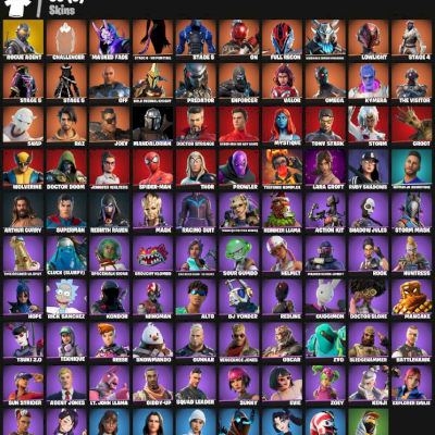CONTA ANTIGA COM VARIOS PASSES ANTIGOS, SKINS RARAS, MUITAS COISAS E 1250 VBUCKS
