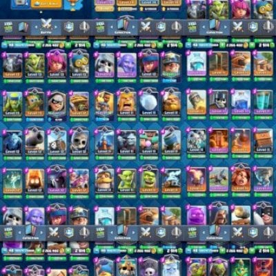Clash Royale - 8029 Troféus - 2.5M Ouro - 2.9K Gemas - 115 cartas - 9 anos conta