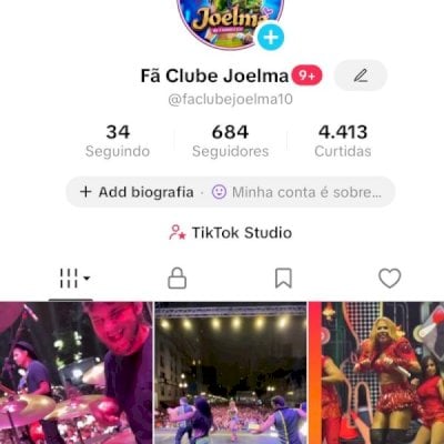 Vendo conta do tik Tok engajada