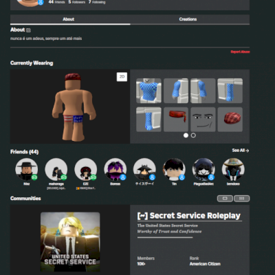 Vendo conta de roblox Bem upada em diversos jogos!