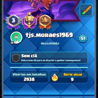 Conta Clash Royale Nível 51