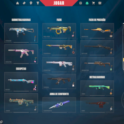 Conta Ascendente 2 com + de 20 skins premium e raras