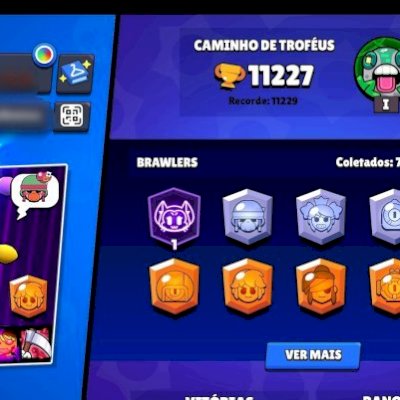 CONTA BRAWL STARS 11k TROFÉUS | 71 BRAWLERS | PASSO PARA EMAIL