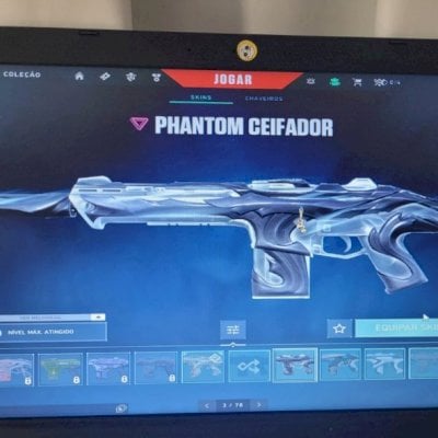 CONTA DE VALORANT COM AS MELHORES SKINS DE VANDAL E PHANTOM.