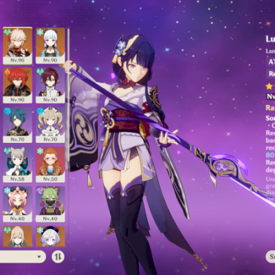 > Vendo Conta Genshin Impact > AR 57 / 3 Armas 5* / 15 Personagens 5*