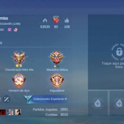 Ótima conta Mobile Legends