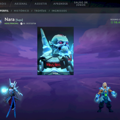 Conta Arconte (2.400 mmr) com mais de 600 partidas e 1k de horas