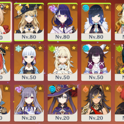 CONTA COM 8 PERSONAGENS T5 LIMITADOS + BISS RAIDEN + BISS YOIMIYA