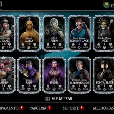 CONTA MK MOBILE 14 personagens diamante e 48 de ouro