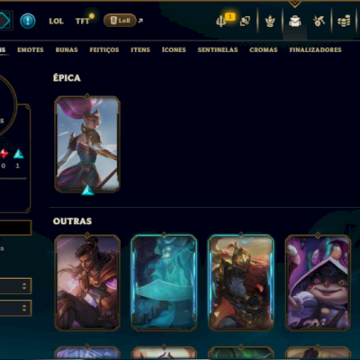 Mestre com 55 Champs e 12 Skins ( 15 PDL )