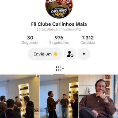 Vendo conta do tik Tok engajada