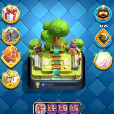 Conta de clash royale lvl 41 +1M ouro +1K gemas